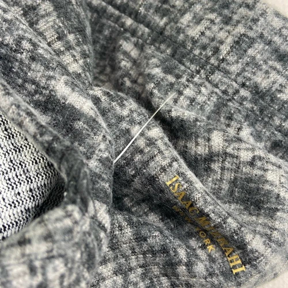 NWT Isaac Mizrahi Lounge pajamas set grey black pants and short sleeve top - Picture 8 of 16